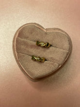 Load image into Gallery viewer, Diamond Heart Huggies
