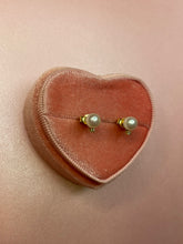 Load image into Gallery viewer, Pearl &amp; Diamond Studs
