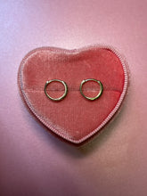 Load image into Gallery viewer, Green Sapphire Huggies
