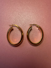 Load image into Gallery viewer, Chubby Oval Hoops
