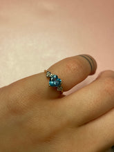 Load image into Gallery viewer, Blue Topaz Heart Ring
