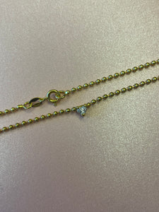 Heart Diamond Ball Necklace