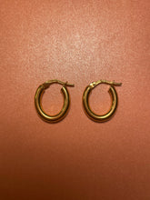 Load image into Gallery viewer, Oval Chubby Hoops
