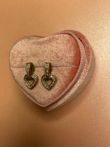 Diamond Heart Dangles