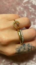 Load image into Gallery viewer, Pearl Moon &amp; Diamond Star Ring
