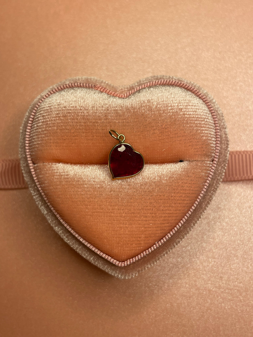 Ruby Dangle Heart