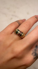 Load image into Gallery viewer, Ribbed Multi Gemstone Ring
