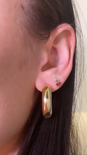 Load image into Gallery viewer, Chubby Oval Hoops
